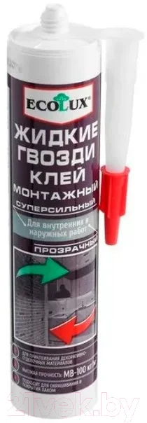 Жидкие гвозди Ecolux Суперсильный (290мл, прозрачный)