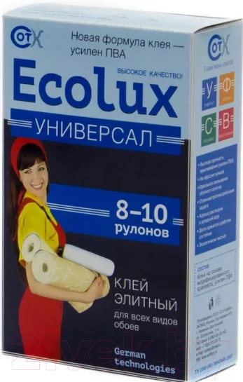 Клей для обоев Ecolux Универсал (250г)