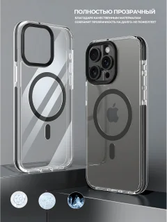 Чехол-накладка Case Edging TPU Apple iPhone 15 Pro Max (черный) — фото 6