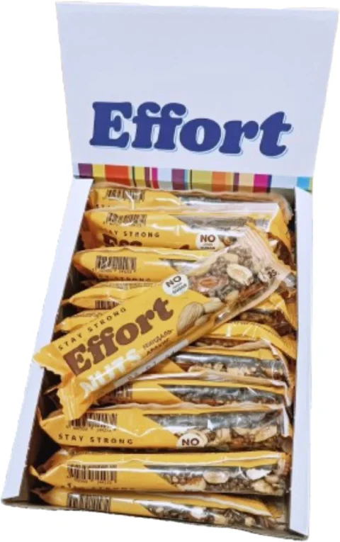 Энергетические батончики EFFORT Миндаль-арахис (20x35г)
