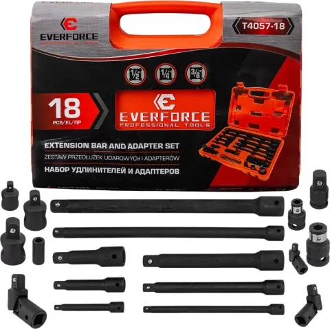 Набор удлинителей слесарных Everforce И адаптеров EF-T4057-18 (65242)