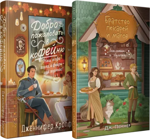 Набор художественных книг Эксмо Добро пожаловать в КоФЕЙню. Братство пекарей и магов (Кропф Д., Пеннер Д. 9785042360329)