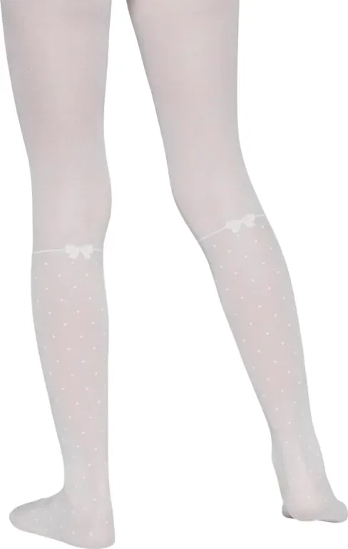 Колготки детские Conte Elegant Milana нарядные (р.128-134, bianco)