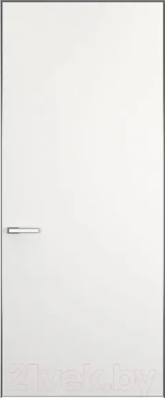 Дверь межкомнатная скрытая FiloMuro Elen Invisible 60x200 зпп Eclipse 2.0 зпз 196 (ALU серая) — фото 3