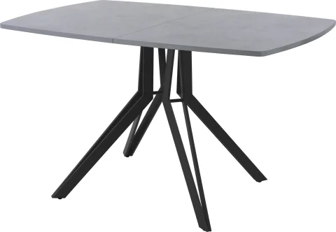 Обеденный стол AMC Elite / Е21(1200) D6 (черный/бетон чикаго светло-серый)