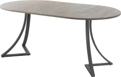 Обеденный стол AMC Elite Е24(900) D1 (графит/дуб уайт-ривер песочно-бежевый) — фото 3