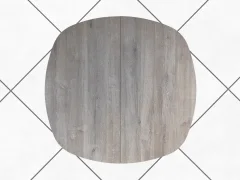 Обеденный стол AMC Elite Е24(900) D7 (графит/дуб уайт-ривер песочно-бежевый) — фото 4