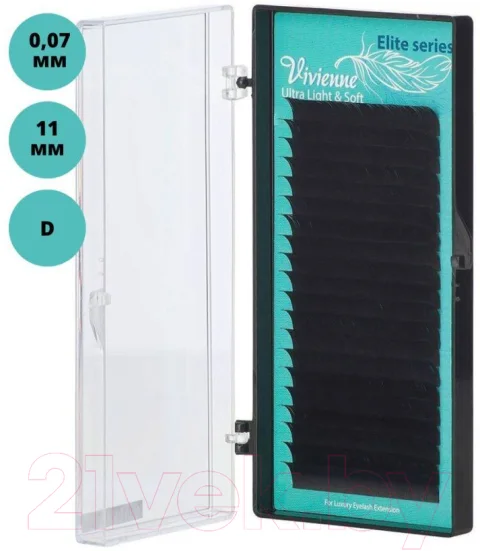 Ресницы для наращивания Vivienne Elite D 0.07 11