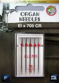 Набор игл для бытовой швейной машины Organ Elx705 CR 5/75 — фото 3