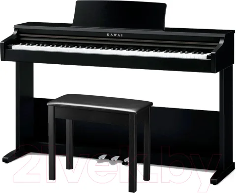 Цифровое фортепиано Kawai KDP75 Embossed Black (с банкеткой)