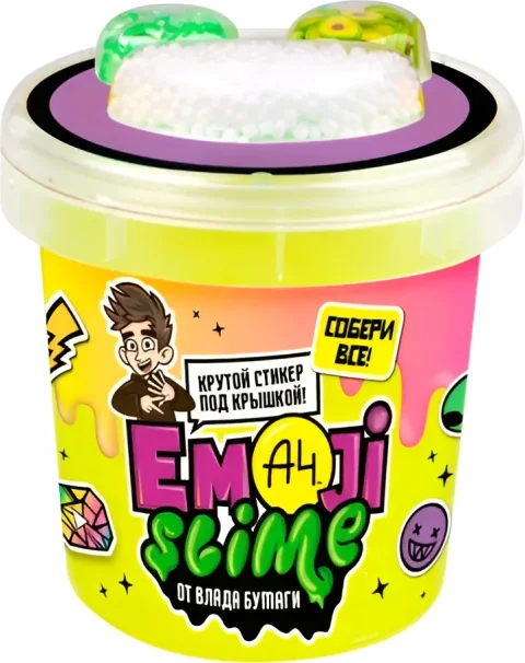 Слайм Slime Emoji-slime Влад А4 / SLM067 (желтый)