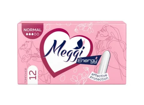 Тампоны гигиенические Meggi Energy Normal (12шт)