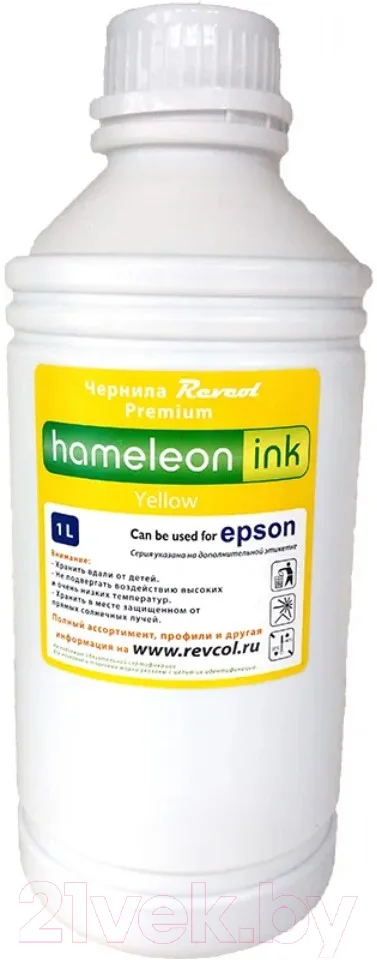 Контейнер с чернилами Revcol Для Epson серия L / 128409 (1л, Yellow Dye)