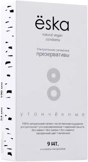 Презервативы Eska Ультратонике латексные утонченные (9шт)