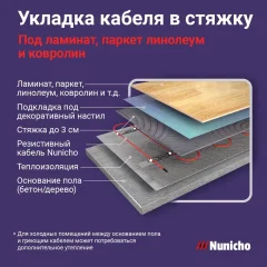 Теплый пол электрический Nunicho Etalon SHS 800Вт (40м) — фото 4