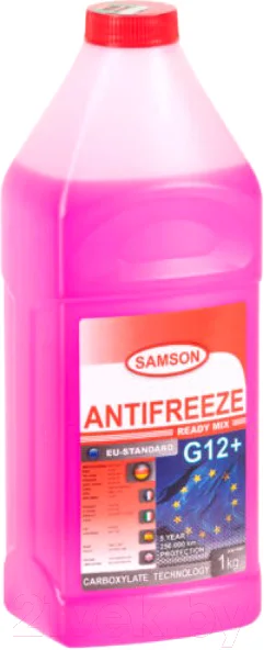 Антифриз SAMSON EU-Standard G12+ (1кг, красный)