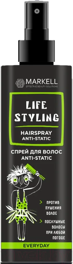 Спрей для укладки волос Markell Everyday Anti-Static (195мл)