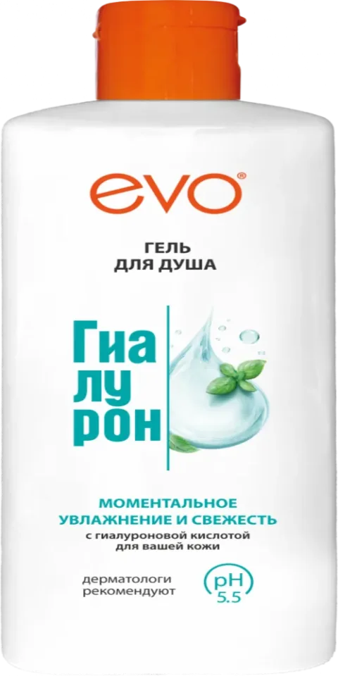Гель для душа EVO laboratoires Гиалурон Моментальное увлажнение и свежесть (400мл)