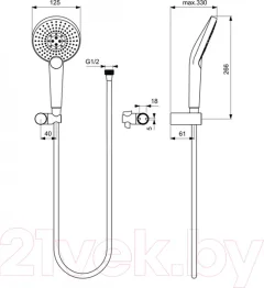 Душевой гарнитур Ideal Standard Evo Jet Round B1765AA — фото 6