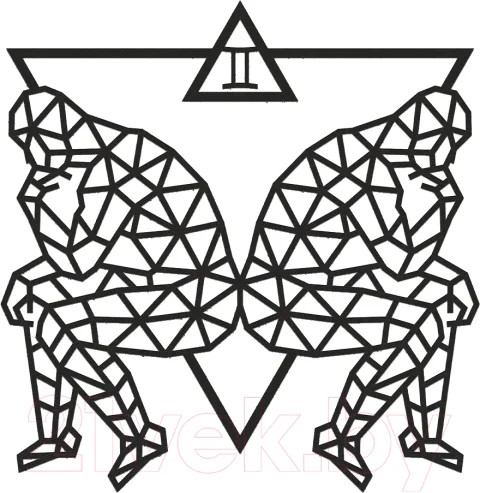 Декор настенный EWA Знак зодиака Близнецы