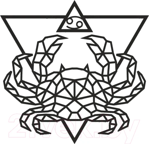Декор настенный EWA Знак зодиака Рак