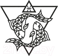 Декор настенный EWA Знак зодиака Рыбы — фото 5