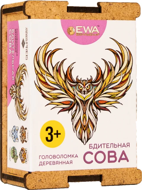 Пазл EWA Мини. Бдительная сова