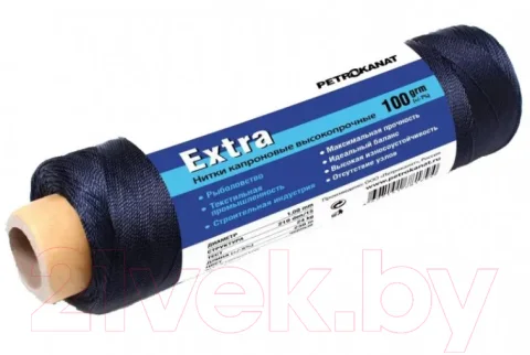 Нить хозяйственная Momoi Extra капроновые 100г (1.40м, черный)