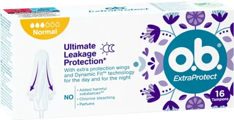 Тампоны гигиенические O.b. ExtraProtect Normal (16шт)