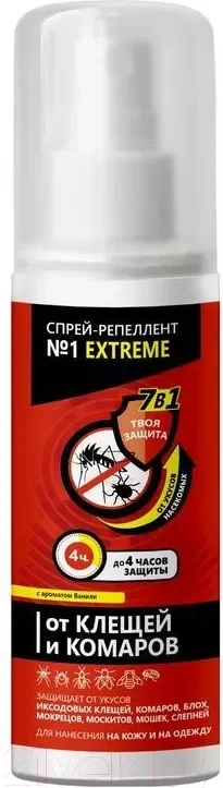 Спрей от насекомых Аэро-Про Extreme №1 от клещей и комаров (100мл)