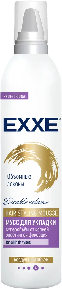 Мусс для укладки волос Exxe Обьемные локоны (250мл)
