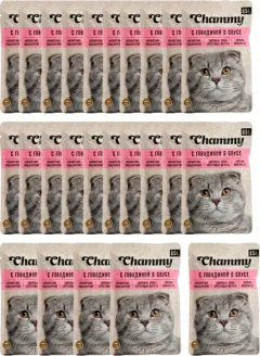 Влажный корм для кошек Chammy С говядиной в соусе / F18247 (30x85г) — фото 5