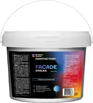 Краска PaintFactory Facade фасадная для наружных работ (28кг, белый)