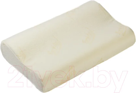 Подушка для сна Familytex ППУМ с памятью формы (50x33x8/11, тройной трикотаж)