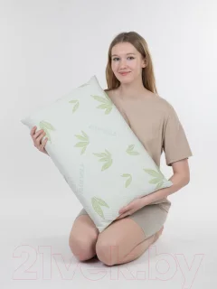 Подушка для сна Familytex ППУМ с памятью формы (37x58x8.5, алоэ вера) — фото 5