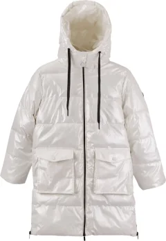 Пальто детское Amarobaby Fancy / AB-OD25-FANCY29/33-128 (р.128, молочный) — фото 1