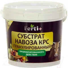Удобрение Ferti+ Субстрат навоза КРС гранулированный (1л) — фото 1