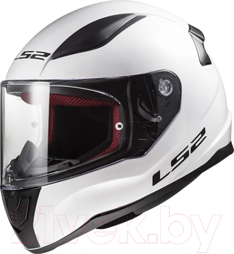 Мотошлем LS2 FF353 Rapid Single Mono (M, белый)