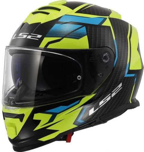 Мотошлем LS2 FF800 Storm II Tracker (XS, Black H-V Yellow)