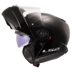 Мотошлем LS2 FF908 Strobe 2 Solid (M, черный глянцевый) — фото 7