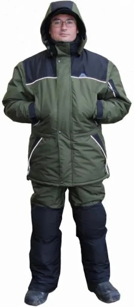 Костюм для охоты и рыбалки UniversaL Fisher -35 (р.50-52/180-190, хаки/черный)
