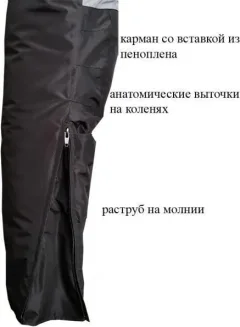 Костюм для охоты и рыбалки UniversaL Fisher -50 (р.54-56/180-190, хаки/черный) — фото 4