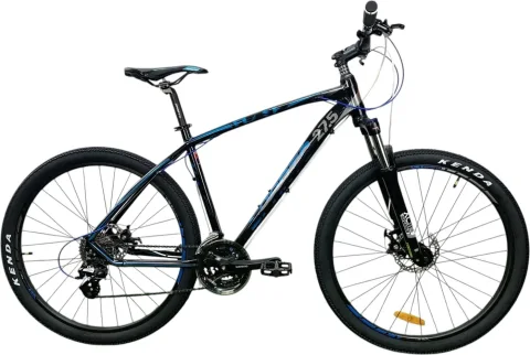 Велосипед Sparto Flash 27.5 (18, глянцевый черный/ синий, разобранный в коробке)