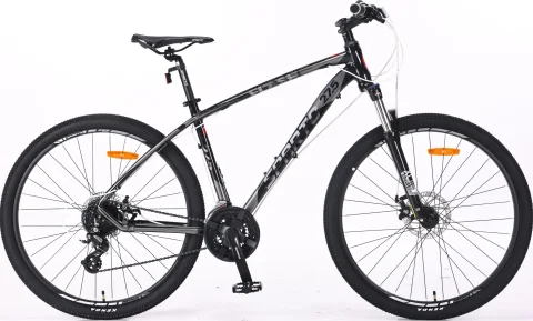 Велосипед Sparto Flash 27.5 (18, глянцевый черный/серый, разобранный, в коробке)