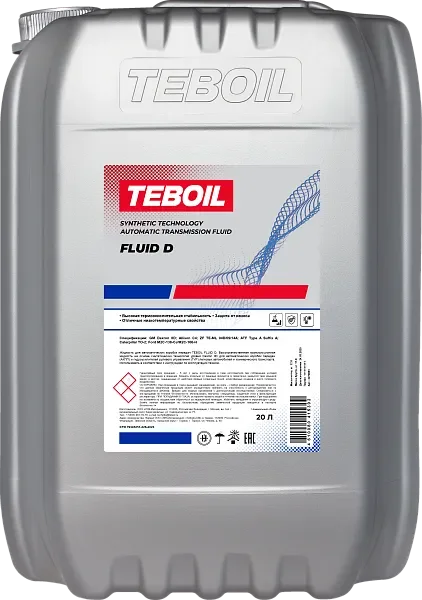 Трансмиссионное масло Teboil Fluid D / 3465884 (17кг)