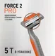 Набор бритвенных станков Zollider Force 2 Pro Одноразовые 2 лезвия (4шт+1шт) — фото 10