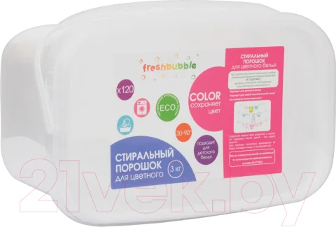 Стиральный порошок Freshbubble Для цветного белья (3кг)