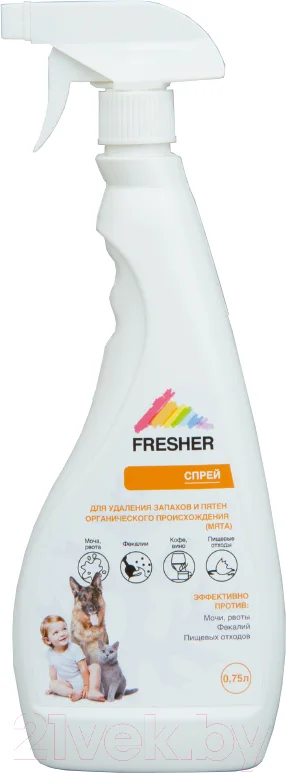 Средство для нейтрализации запахов и удаления пятен Fresher Органического происхождения (750мл)