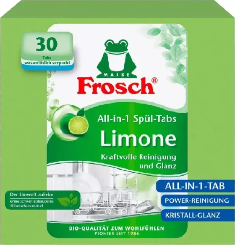 Таблетки для посудомоечных машин Frosch Лимон (30шт)