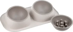 Набор мисок для животных Homepet Frost Touch Maxi / 89784 (2шт, капучино) — фото 3